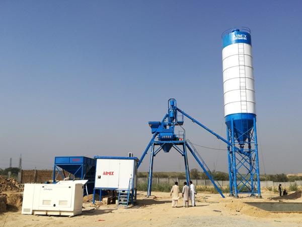 AJ-25 mini concrete batching plant