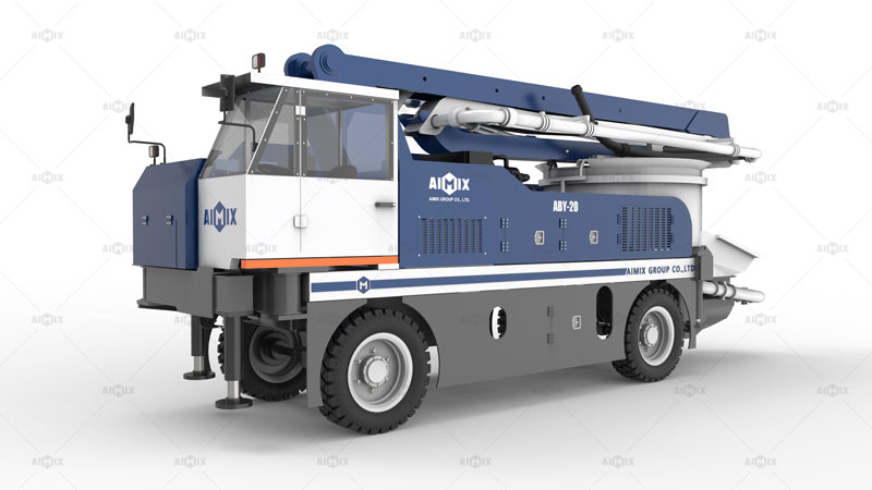 Concrete Pumping Machine with Boom