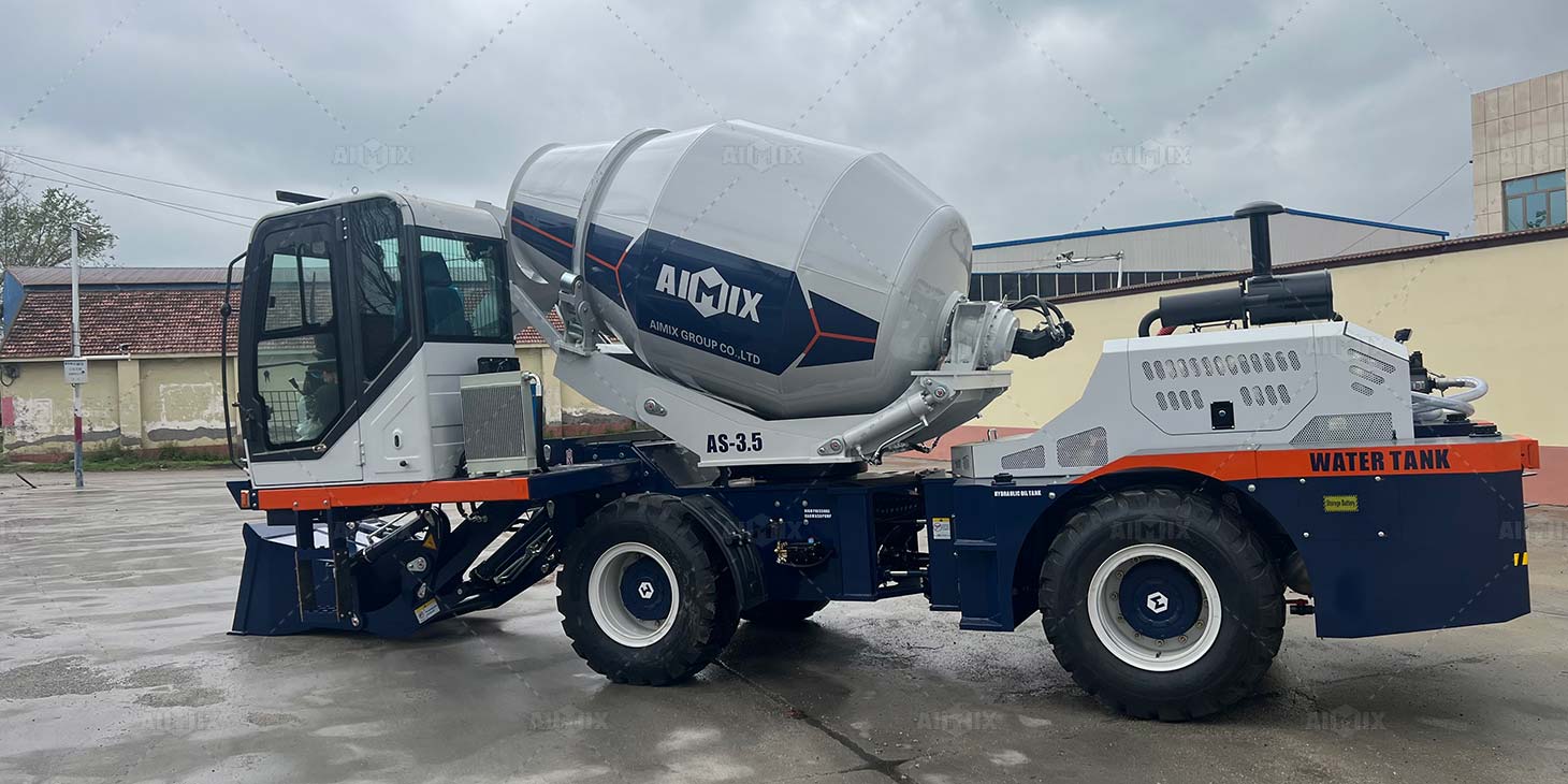 self loading concrete mixer