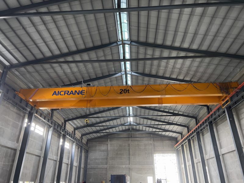 overhead crane in warehouse