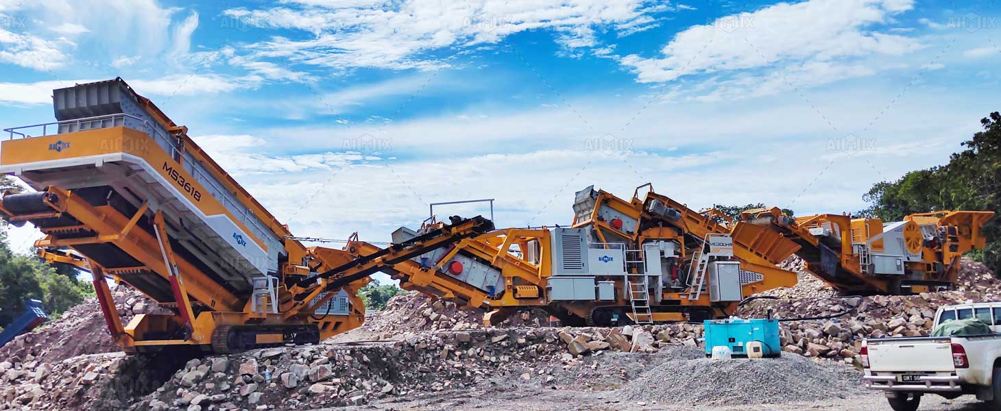 track mounted mixer