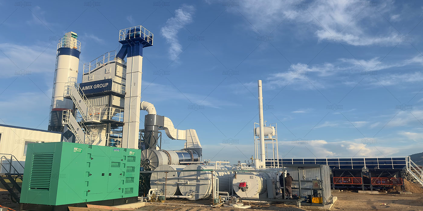 80tph asphalt concrete mixing plant for asphalt road in Mongolia