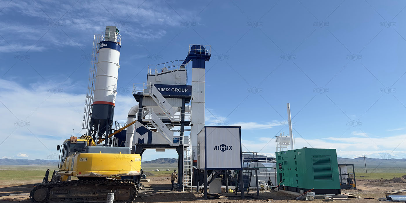 80tph asphalt mixing equipment for asphalt road in Mongolia