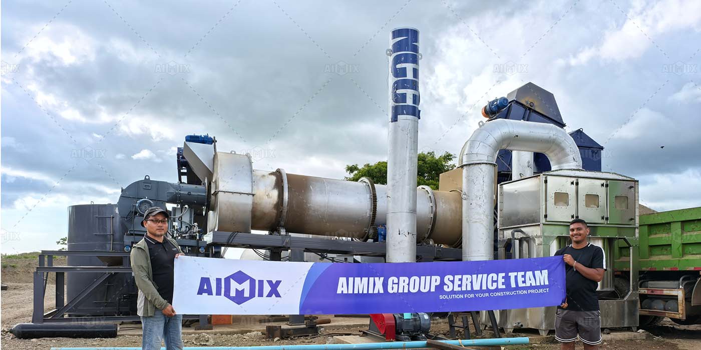 40tph asphalt drum plant is put into use in Fiji