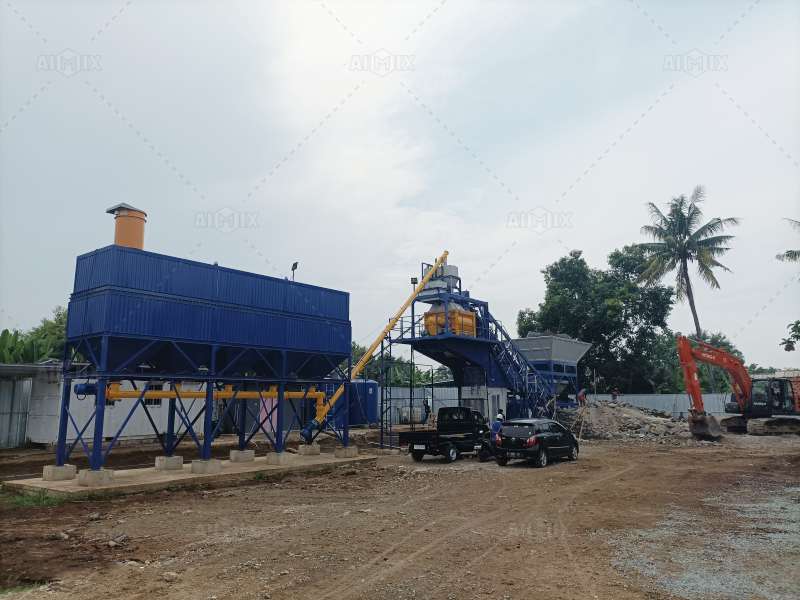 AJY-60 mobile batching plant Indonesia