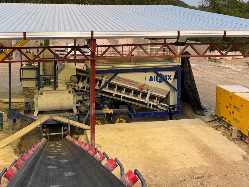 All-in-One Compact Concrete Plant in Guatemala