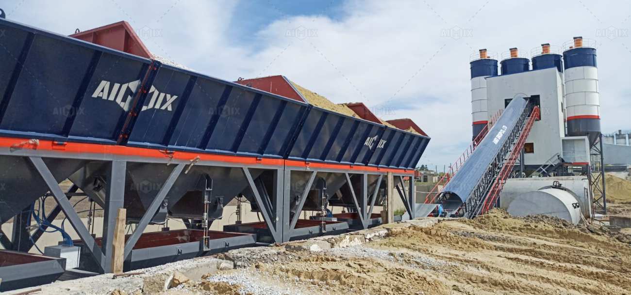 Aimix AJ-180 stationary ready mix batching plant